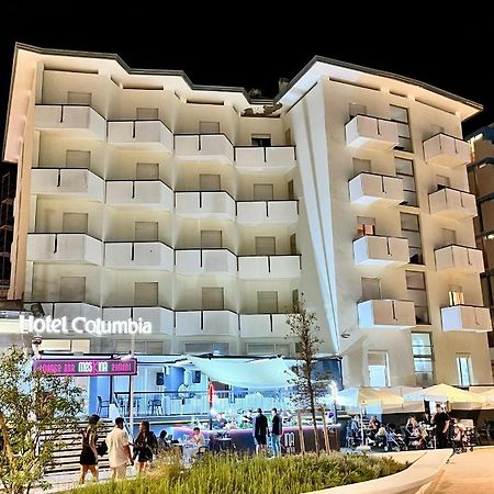 Hotel Columbia Frontemare Rímini Exterior foto